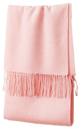 WUUISDNX Vielseitiger und einfach zu kombinierender Schal. Unverzichtbar für die Garderobe. Modischer und warmer Wollschal für den Winter. Warmer Schal aus Lammwolle, Rosa