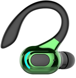 Hands Free Earpiece Bluetooth Headset Headphones With Microphone Wireless Ear Hanging Bluetooth Headset With Mic Over Ear Wireless Earbuds With Ear Hooks Sports Earphones Single Ear Gym Headphones