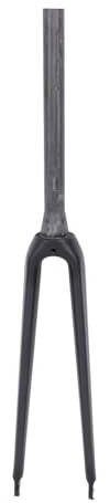 Carbonfaser-Fahrradgabel, Leichte, Verlängerte, Konische Rohrfelgenbremse, Starre Gabel für Rennräder (3K-Textur matt)