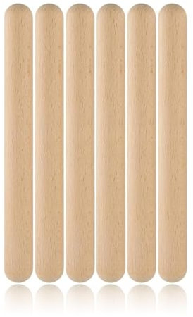 GXGM 3 Paare Claves Instrumente aus Holz,kleine Klanghölzer für Kinder,20CM Klanghölzer Klangholz Instrument Rhythmusstöcke