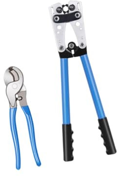 HOMSFOU Set Di Pinze Per Crimpatura E Tronchesi Per Cavi Ethernet - Morsetto Manici - Costruzione in Acciaio Per Utensili Taglio Di Alta Qualità