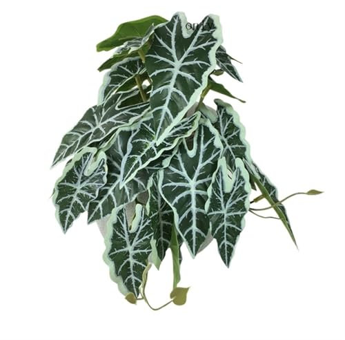 QJFORU Fake flowers,flower bouquet,silk flowers,Garlands Artificial Plants Vine Wall Hanging Flower Rattan Peacock Turtle Back Leaf Begonia Green Grass Potted(Multi colored 2)