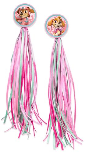 Paw Patrol Skye Liberty Dekorative LUFTSCHLANGEN Bänder für Lenker von Fahrrädern, Scootern für Kinder Zubehör für Fahrräder 2 Stück (Paw Patrol)