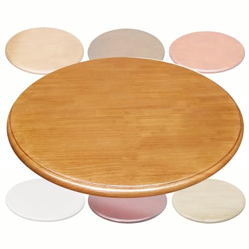 Plato Giratorio Lazy Susan Madera con rodamientos, Bandeja giratoria Grande 71,1 cm, 81,9 cm, 99,9 cm, 109,9 cm y 120 cm para Cocina, Comedor, Bandeja para Servir, Resistente, fácil Compartir.