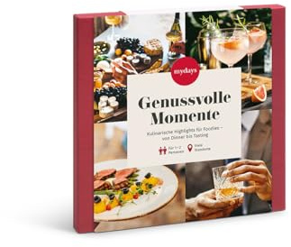 mydays Geschenkbox Genussvolle Momente | Kulinarische Highlights für Foodies - von Dinner bis Kochkurs