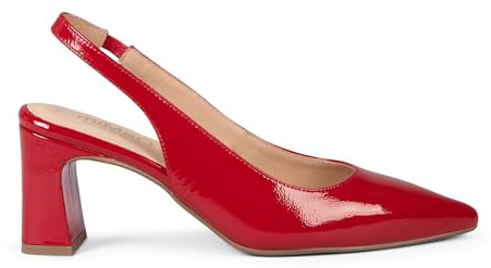 miMaO. Zapatos Destalonados de tacón Ancho en Piel con Plantilla de Gel. Diseñado y Fabricado en España