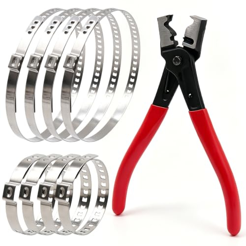 9 PCS Collier Soufflet Cardan CV en Acier Inoxydable