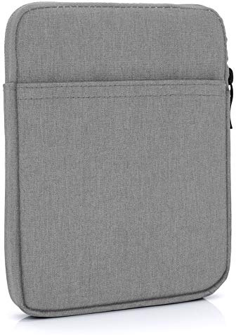 MyGadget Nylon Sleeve Hülle für Tablet bis 6 Zoll [ 17 x 12,5 cm ] - Schutzhülle Tasche für z.B. Kindle Paperwhite [bis 2021] | Kobo Clara HD - Grau