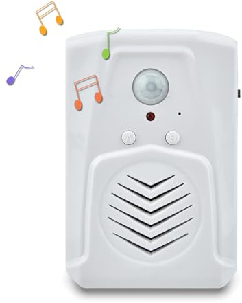 Bewegungssensor Sicherheit Alarm Türklingel Alarm, PIR Infrarot Bewegungsmelder USB/Batteriebetriebener Shop Willkommensgong, Infrarot Induktions Besucher Türklingel MP3 Audio Player