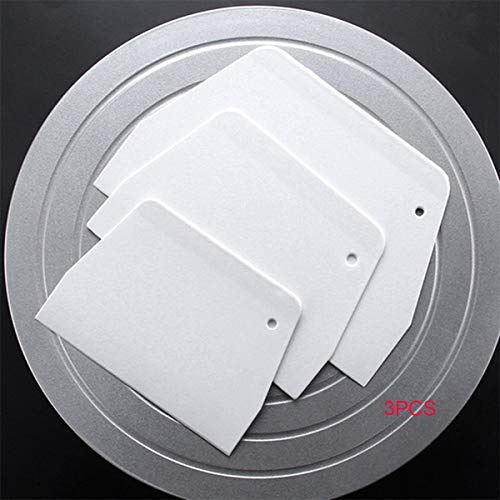 PFativant 3Pcs Patisserie Spatula Boulangers Pâte Grattoir Au Levain Pizza Pâtisserie Coupe-Pain Trancheuse Coupe Plastique