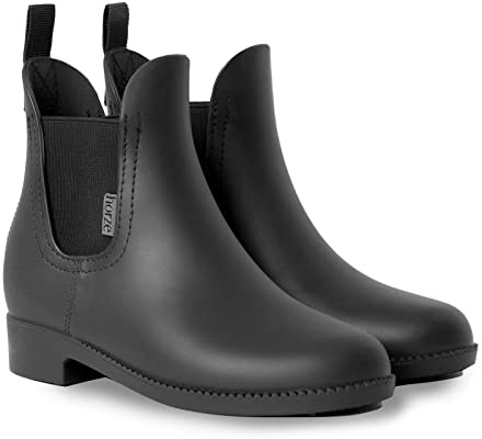 HORZE Femme, Bottines d'équitation Bonn, en Caoutchouc, imperméable, Noir, 36