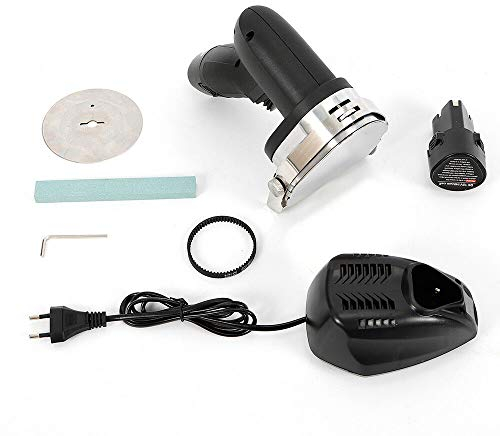 60 kg Couteau électrique professionnel rechargeable pour kebab et gyros Noir Capacité de coupe