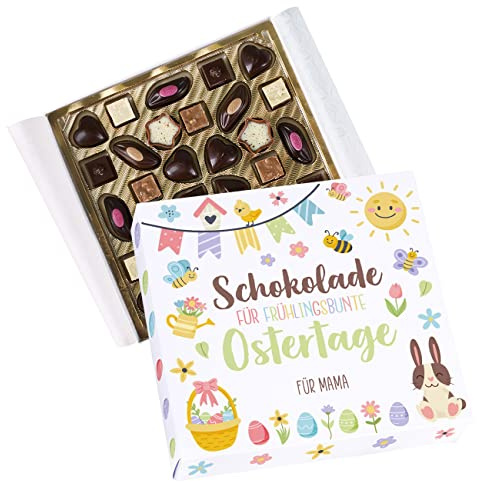 Herz & Heim® Lindt Pralinen, 155g, verschiedene Motive zu Ostern, personalisiert Frühlingsbunte Ostertage