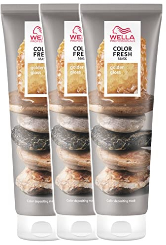 3er Wella Professionals Color Fresh Mask Golden Gloss 150 ml