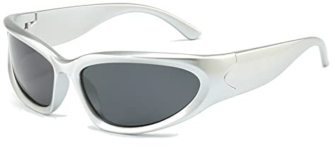 Long Keeper Polarisierte Sport Sonnenbrille Herren Damen Y2K Sonnenbrille Polarisiert Fahrradbrille Sportbrille Wrap Around Brille