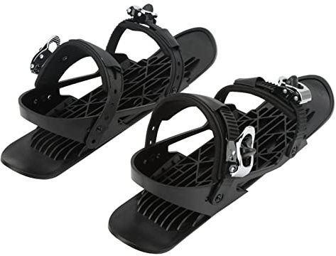 Oreb Mini Short Ski Skates, Verstellbare Short Snowskates Skiboards Outdoor Winter Skischuhe, Befestigung an Skischuhen, Passend für 35-48 EU Größe, Herren und Damen Snowboard Skifahren