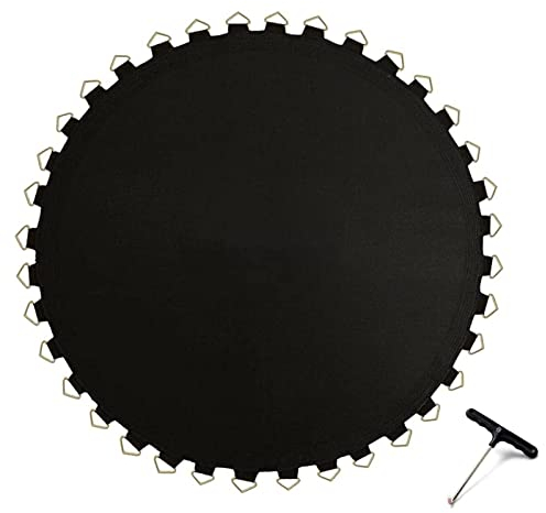 PRELGOSP Trampolin Sprungtuch, Sprungmatte Trampolin, Ersatz für Gartentrampoline ø 183-488 cm, Inkl. Federspanner,10FT/56 Buckles