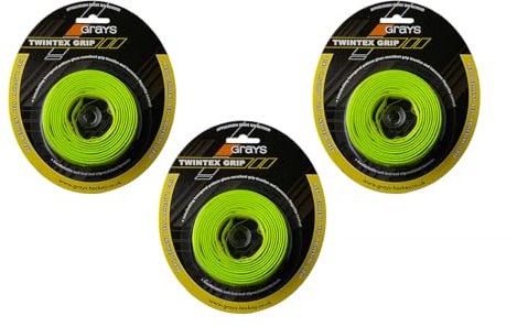 Grays- Twintex, Grip Hockey Unisex-Adulto, Giallo Fluo, Unico
