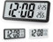 Sukeen Horloge murale numérique à batterie, horloge murale numérique avec chiffres volumineux, température, 12/24 heures, horloge de bureau pour salon, chambre à coucher, bureau, école, garage