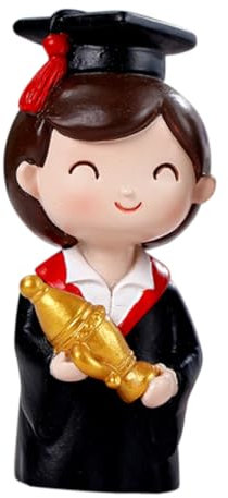 ifundom Lovely Doctor Doll Cake Topper Realistische Doktorfigur Für Abschlussfeiern Kuchen Dekoration Dessert Tisch Und Schlafzimmer Langlebig Aus Resin Geschenkidee Zur Graduierung