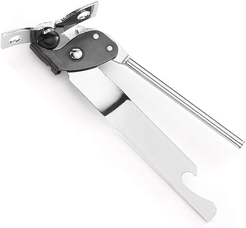 Envenzo Can Opener Stainless Steel Bottle Opener Jars Tin Good Grips Openers Butterfly for Bottles Jars Manual Can Opener Good Grips Handle