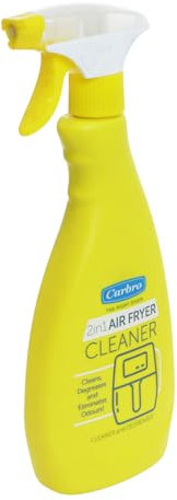 2-in-1 Air Fryer Cleaner by Carbro 500ml Degreaser Spray for Baskets, Trays & Drawers Powerful Kitchen Cleaning Product for Oily Residue No Scrubbing Required