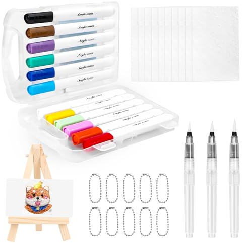 Yooyan Magisches Textur-Malset, Magic Puffy Paint, 3D Zeichnen Leinwand Schwamm mit 12 Farben Stifte, Kreatives Foam Zeichenpapier Acrylmalerei Schaumstoff-Textur-Malpapier für Kinder DIY (Rechteck)