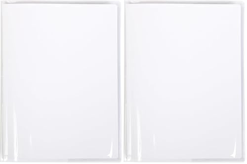 Clairefontaine 73500C - Heftumschlag/Heftschoner/Hefthülle Calligraphe Cristalux DIN A4+ 24x32 cm, Lesezeichen und Klarsichthüllen, aus PVC transparent und strapazierfähig, glatt, Farblos, 1 Stück