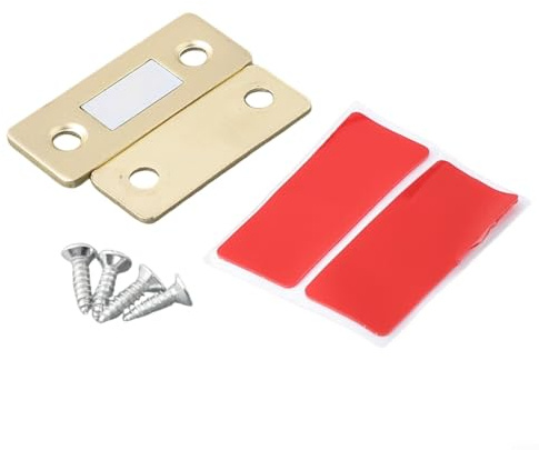 Système de fermeture magnétique au design élégant pour armoires et commodes pour maintenir un attrait esthétique (doré)