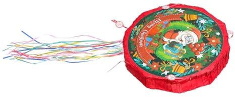 FRCOLOR Pinata Natale Decorazione Natalizia Appendibile per con Riempimento Dolci e Regali Divertente per Adulti Tema Natale