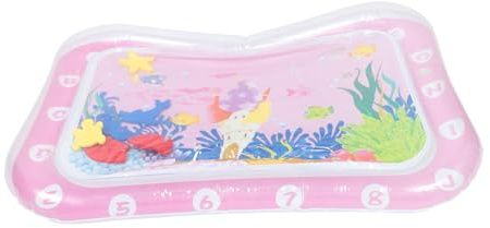 Colchoneta de Agua Inflable para Bebés Recién Nacidos, Rosa | Material PVC Plegable y Portátil, Secado Rápido, Suavidad Ajustable, Adecuado Vientre
