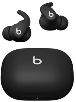 Beats Powerbeats Fit - Auriculares inalámbricos con cancelación del Ruido, Ajuste Seguro, IPX4, hasta 30 Horas de autonomía con Estuche de Carga, compatibles con Apple y Android - Negro Azabache