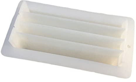 Stampo per sapone in silicone fatto a mano rettangolare stampi per pagnotta divisore 241 x 128 mm/9,49 x 5,04 pollici stampi per e candele per cottura grande stampo quadrato per resina arte per kit