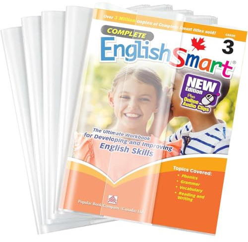 KIRZAX 10 Stück Schulbuchumschläge Transparent,Einstellbar Buchumschlag,Buchumschläge für Workbooks/Hardcover,Klares Heft-Hüllen Heftumschläge,Buch-Schoner Einband für Schule/Büro,30 * 21CM