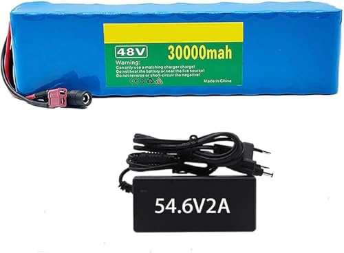 Batería De Bicicleta Eléctrica De 48 V, 30 Ah, 10S3P, Para Motor De Scooter De 1000 W, 750 W Y 500 W, Batería De Iones De Litio Para Bicicleta Eléctrica, Paquete De Batería 48V 30Ah,XT60