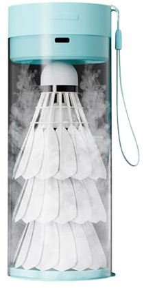 Palline da badminton - Volani da badminton da 17 pollici, Vaporizzatore per palline da badmnton per carichi pesanti, Umidificatore per volani da badminioon ricaricabile di tipo C | Attrezzatura sporti