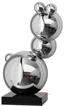 Skrivbordsdekoration Modern minimalistisk sfärisk bordsskiva geometrisk skulptur i rostfritt stål konstverk inredning Skrivbordsdekorationer