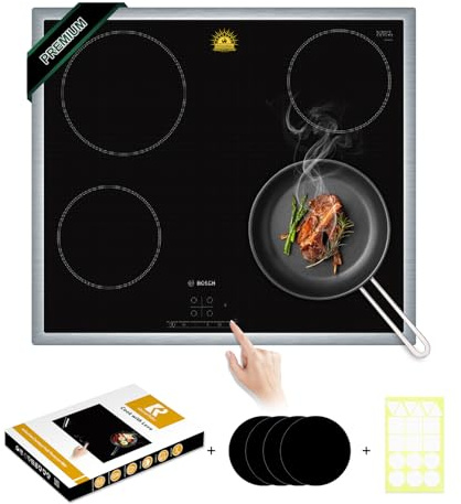 Copri Piano Induzione Semitrasparente 52x78cm, Copri Protezione Tappetino Piano Cottura Copertura Coprifornelli Cucina - Antiscivolo, Evita lo Scivolamento delle Pentole per una Cottura Sicura