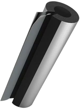 Self-Adhesive Insulation Pipe,0.95metre Length Foam Tube,Aluminum Foil Cladding Pipe Coverings,1 Pcs Anti -Freezing/Flame Retardant Insulation Tubing,Easy to Install (43x30mm/1.7x1.2in)