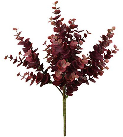 Vickerman Everyday 13 Artificial Burgundy Jade Leaf Spray 4 Pack - Faux Indoor Plant Spray - Greenery for Home Or Office Decor - Maintenance Free