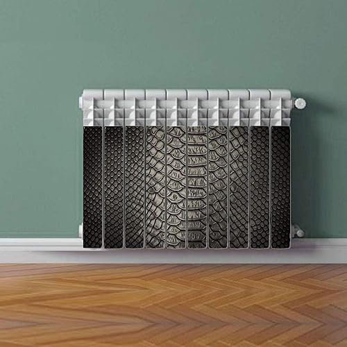 Termosifone SNAKE BLACK Rivestimento Adesivo Laminato Stickers Termosifone Wrapping Interior Design