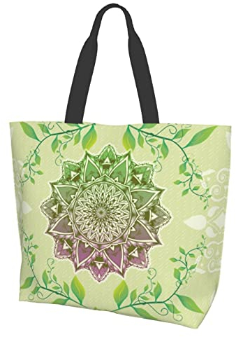 Yogamatten-Tasche mit großer Tasche und Innentasche mit Reißverschluss, Grün