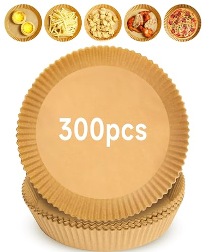 300 Pezzi Carta Forno per Friggitrice ad Aria,Liwein 16cm Rotondo Teglie per Friggitrice ad Aria Antiaderente Carta per Friggitrice ad Aria per Air Fryer Forno Padelle Microonde