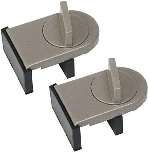 XYWHPGV 2pcs Cerradura de ventana corrediza de metal No se requieren herramientas Tapón de control de espejo de popa de ventana de puerta ajustable, marrón(498d4 832ab 9a184 3127d 77e45 84c50