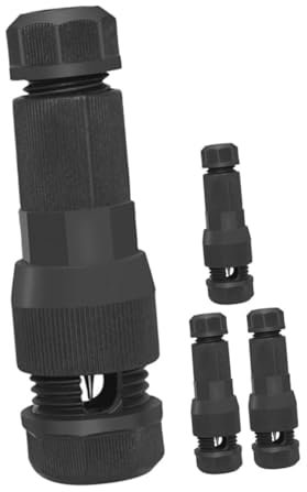Housoutil Connettori Elettrici Da Giardino 4 Pezzi Connettori Per Cavi A Bassa Tensione Rubinetto Di Illuminazione Per Esterni Sicuro