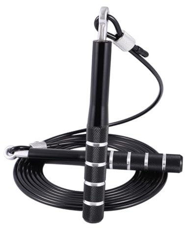 CORHAD Aluminiumgriff Kugellager Springseil Aus Stahlseil Fitnessseil Mit Rutschfestem Griff Für Erwachsene Und Schüler Aerobic Training Cardio Workout