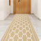 BWBIKE Alfombra de Pasillo Alfombra de Entrada Alfombras de Corredor Alfombras de Cocina Lavables Alfombras de área Antideslizante Alfombra de Lavandería de Lana Sintética Suave, Caqui, 60 x 180 cm