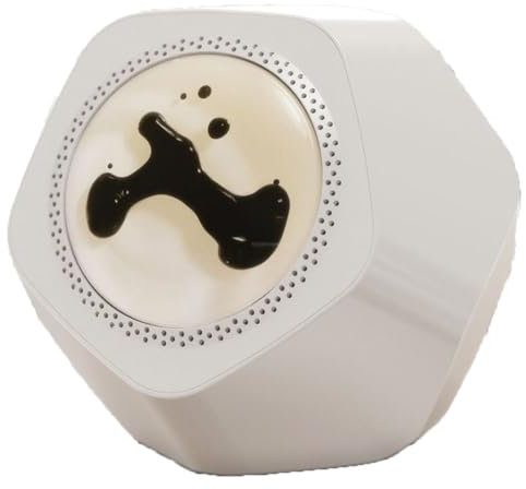 Altoparlante fluido magnetico, altoparlante portatile wireless Bluetooth 5.3 da esterno, acustica fluida per l'arredamento di casa e ufficio, sistema audio surround a 360° per feste, barbecue white