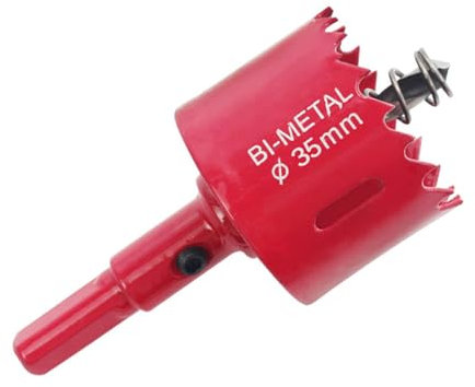 GVSS Scie Cloche Bi-Métal 35 mm, Idéale pour Bois, Plastique et Cloisons Sèches, Coupe Profonde Jusqu'à 25 mm