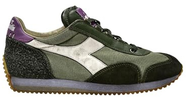 Diadora Heritage Zapatillas Equipe Dirty SW Evo 181251 Sneaker Casual Hombre Lona Blanco, Verde, 43 EU